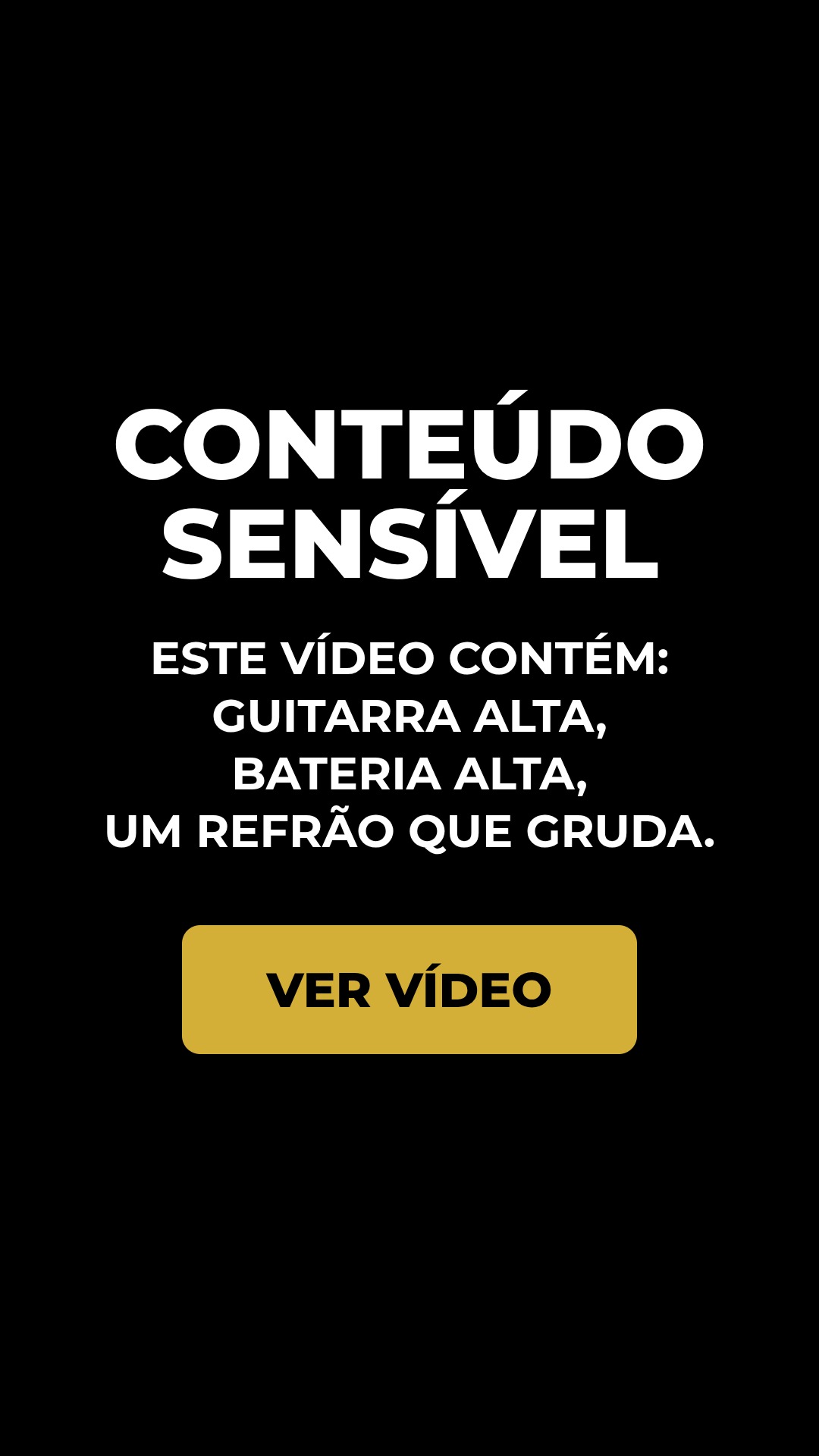 Aviso de conteúdo sensível: refrão pesado demais